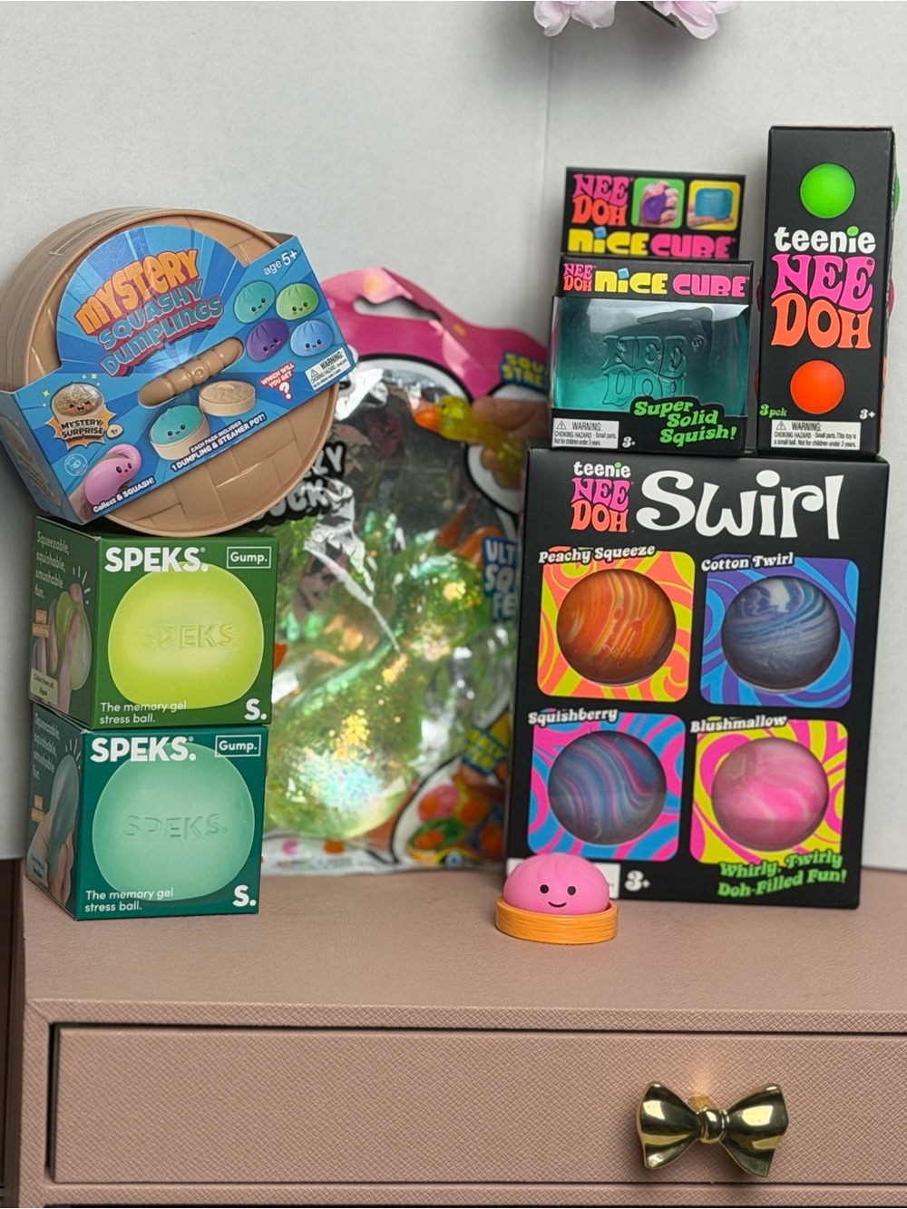 Authentic NeeDoh's, Speks, and assorted Squishi's Budle/Lot NWT